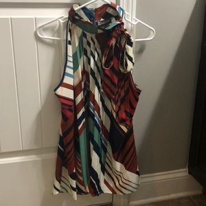 Scarf neck top